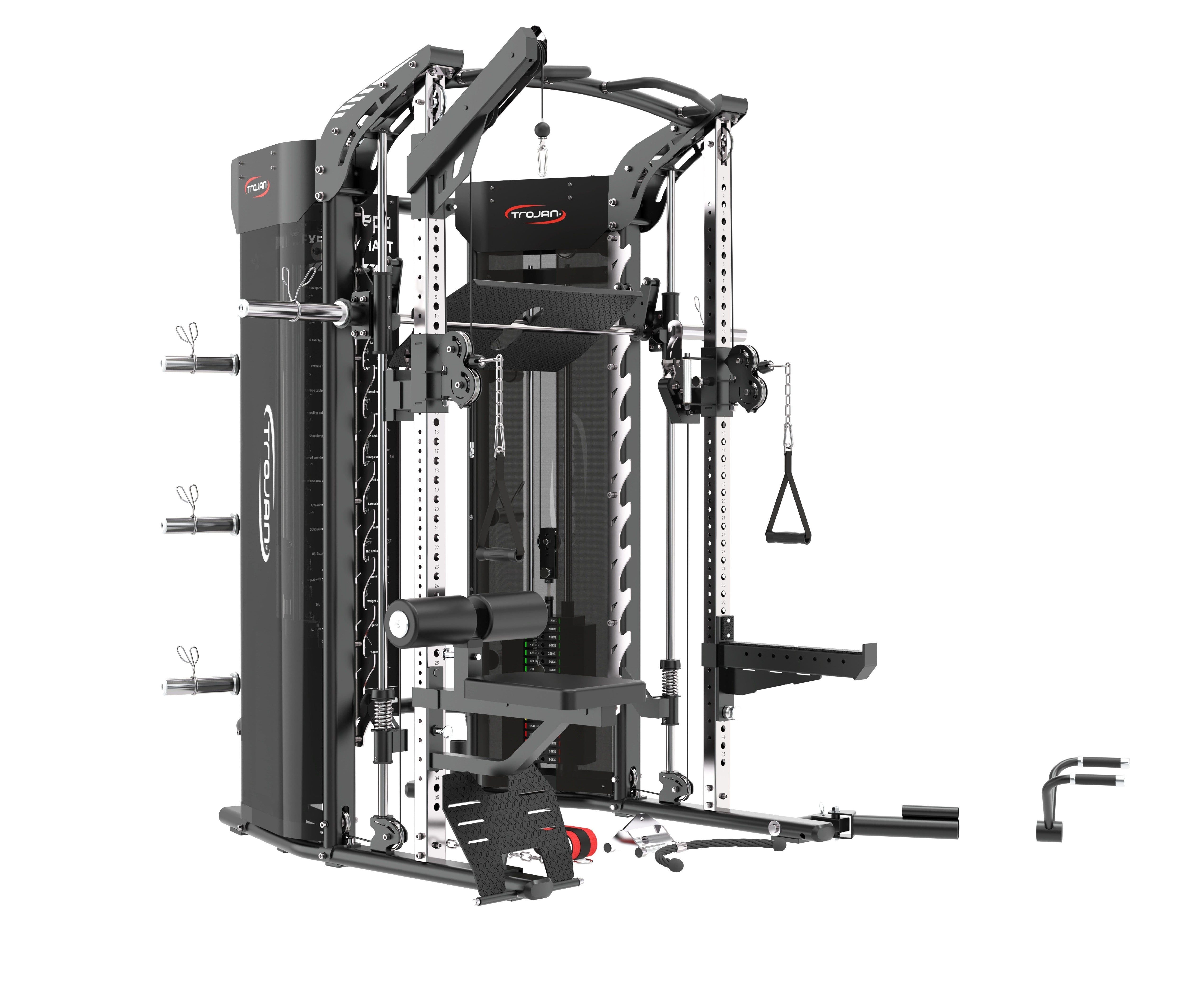 Trojan TRSM900FT Smith All in 1 Functional Trainer Leg Press LatPull & Seat